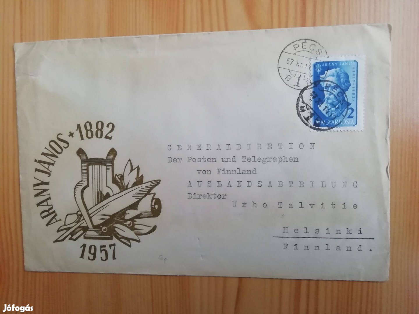 Arany János FDC futott 1957-es