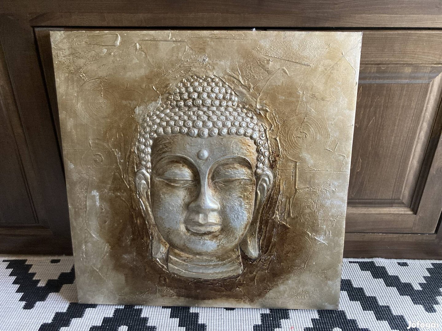 Arany buddha 3D vászon kép 60x60cm