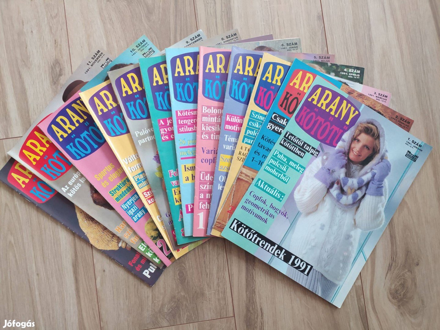 Arany kötőtű magazin 1991 12 db szám