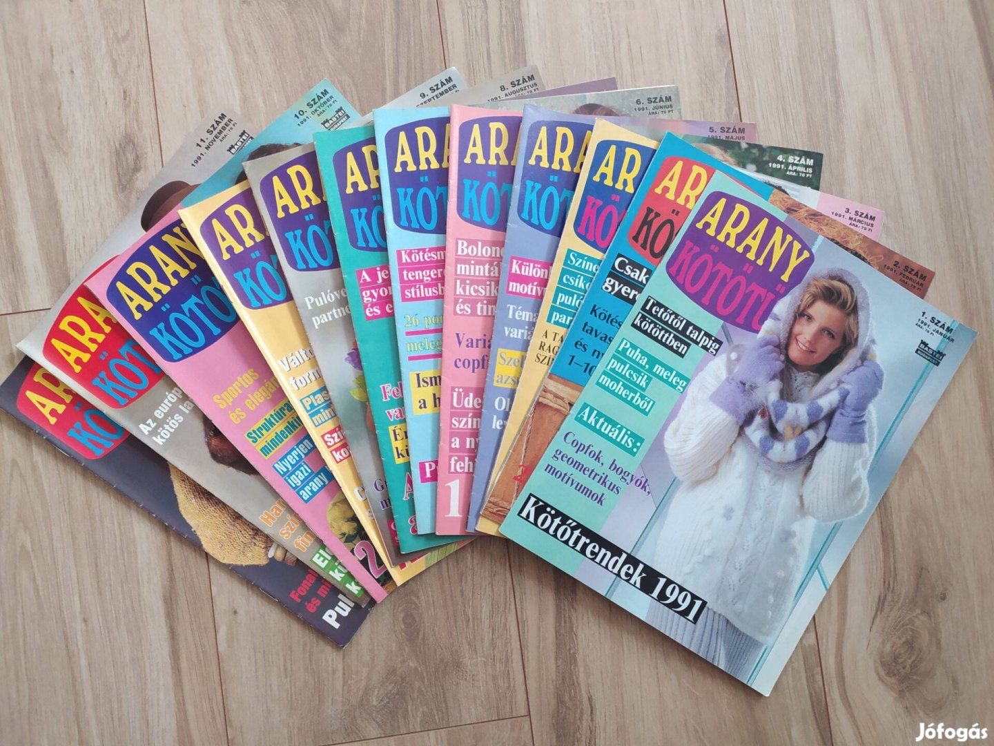 Arany kötőtű magazinok 1991 12 db szám