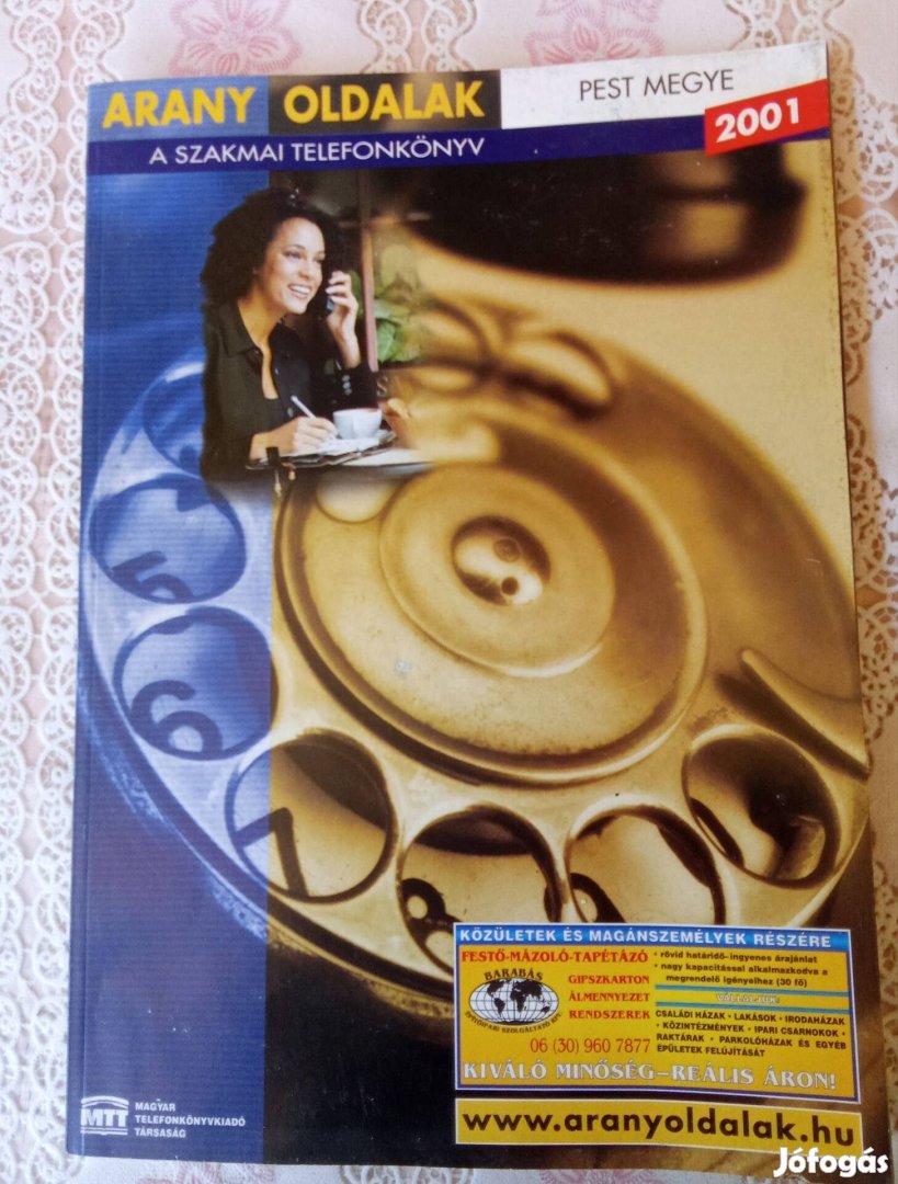 Arany oldalak Pest megye 2001 szakmai telefonkönyv 