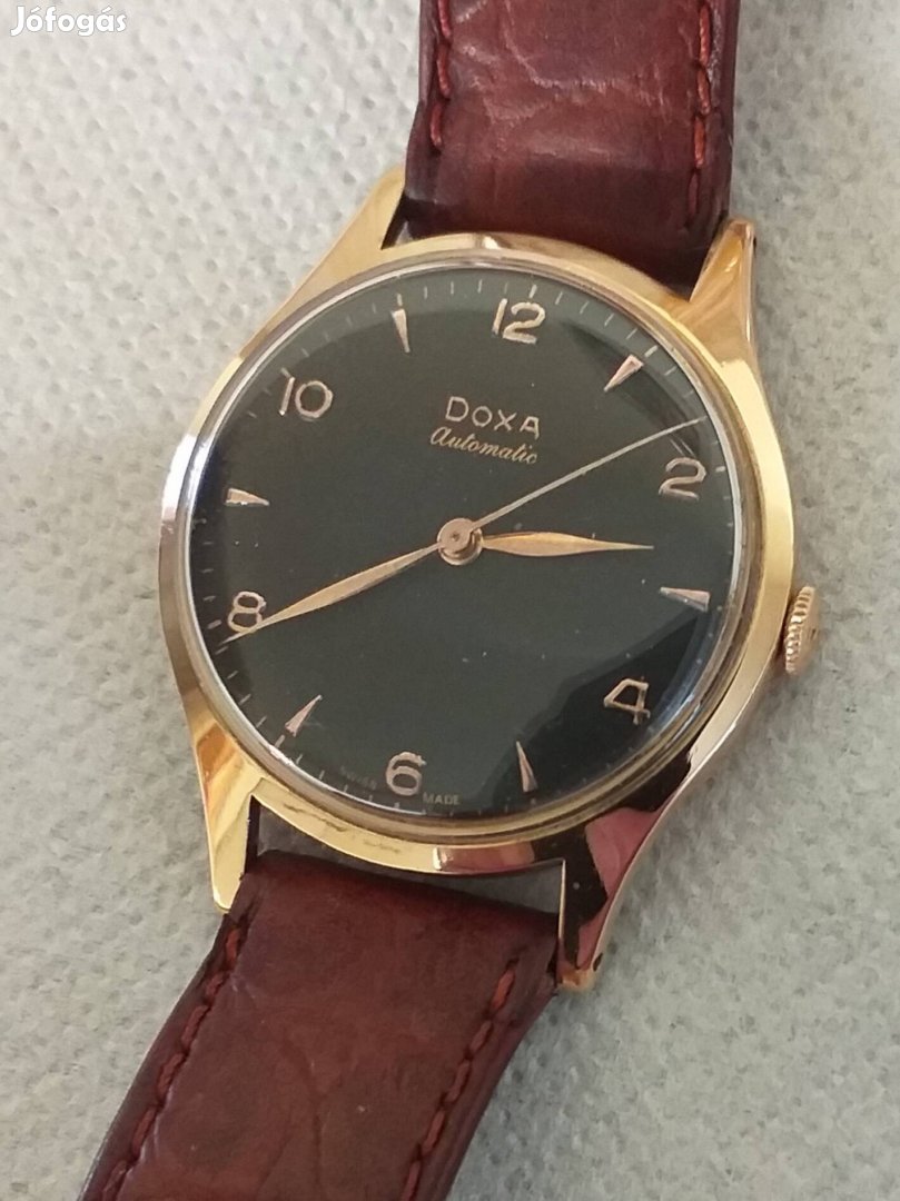 Arany óra aranyóra vintage 14-k automata Doxa eladó.