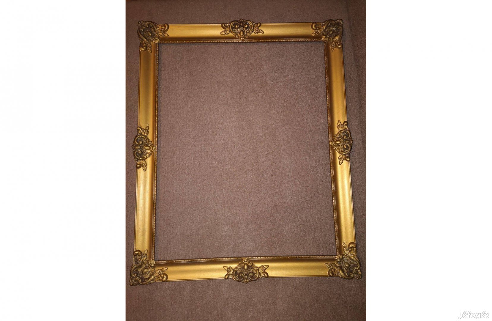 Arany színű Blondel keret üveggel kb 60 éves 57 x 47 cm (49 x 40 cm)