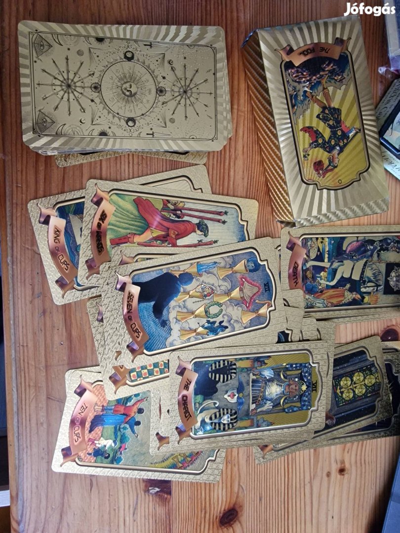 Arany színű plasztik rider tarot