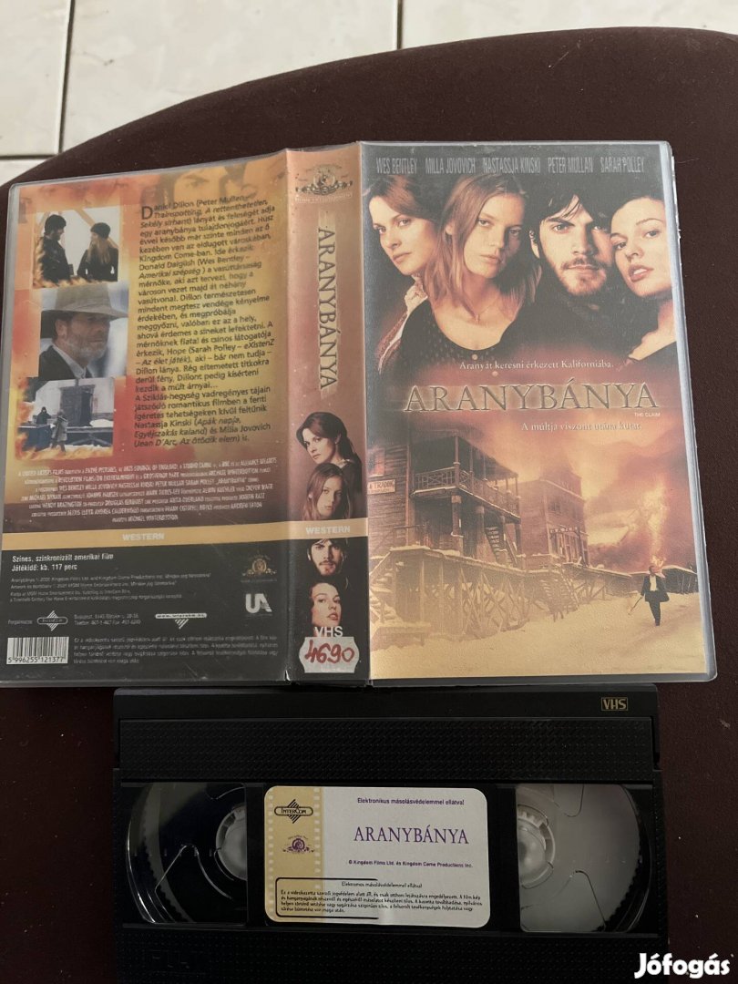 Aranybánya western vhs