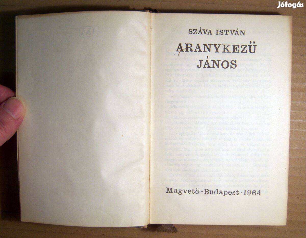 Aranykezű János (Száva István) 1964 (8kép+tartalom)