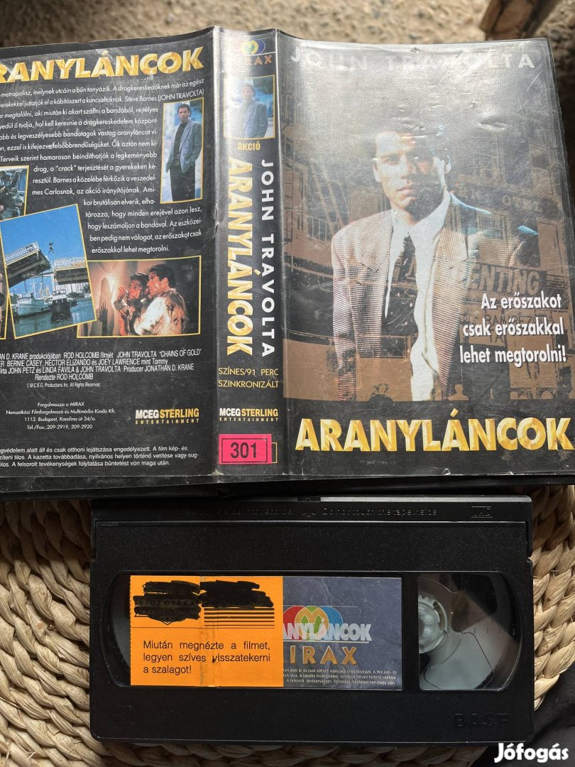 Aranyláncok vhs kazetta