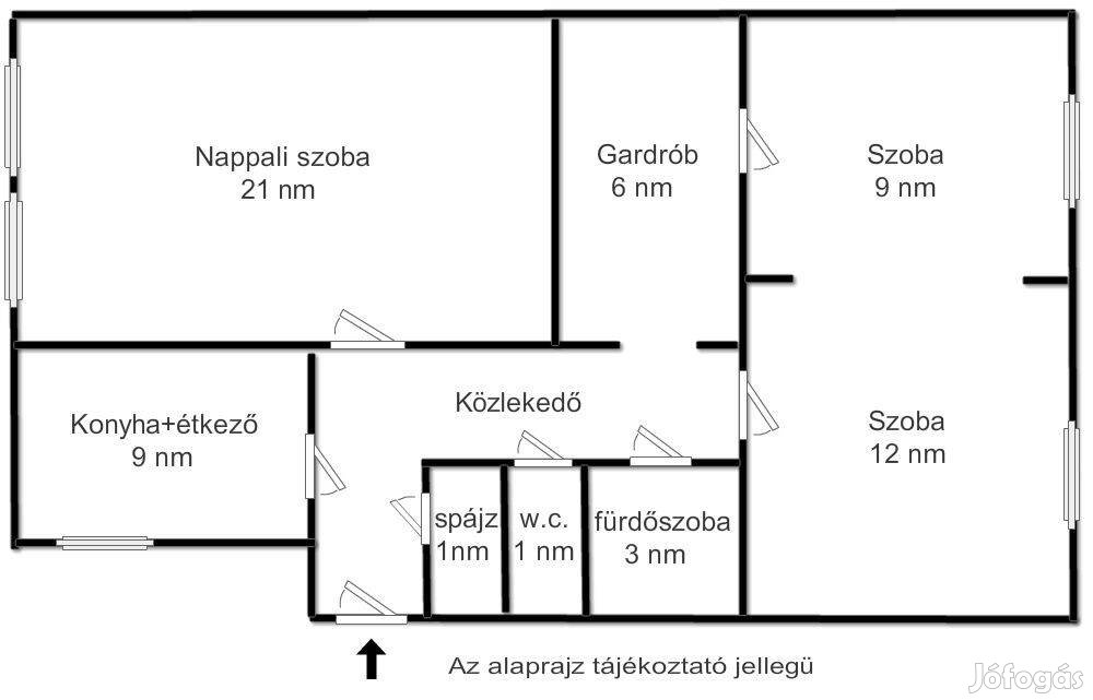 Arányos ár érték arány 3 szobás Semsey parknál