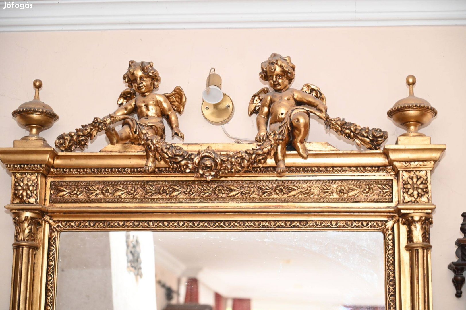 Aranyozott antik kastély tükör