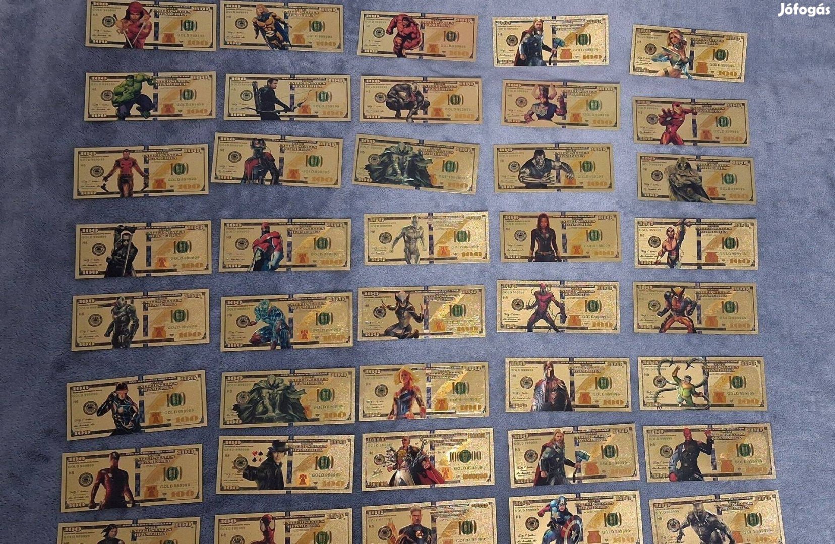 Aranyozott bankjegyek marveldc