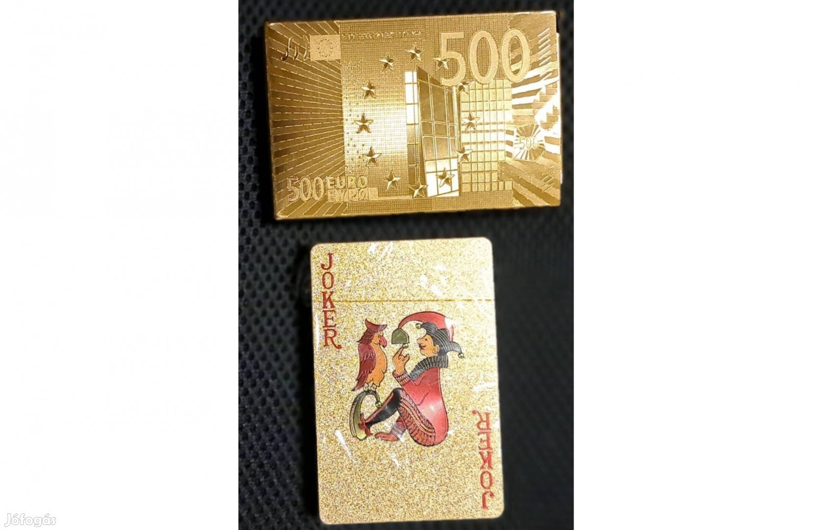 Aranyozott póker kártya, 2 darab egyben