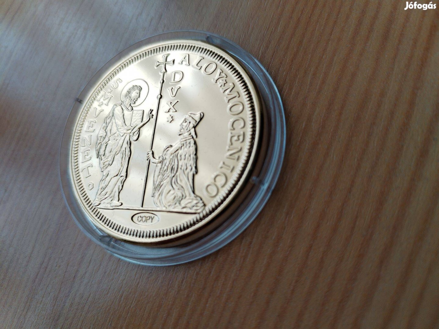 Aranyozott szép Zecchino Velencei emlékérem