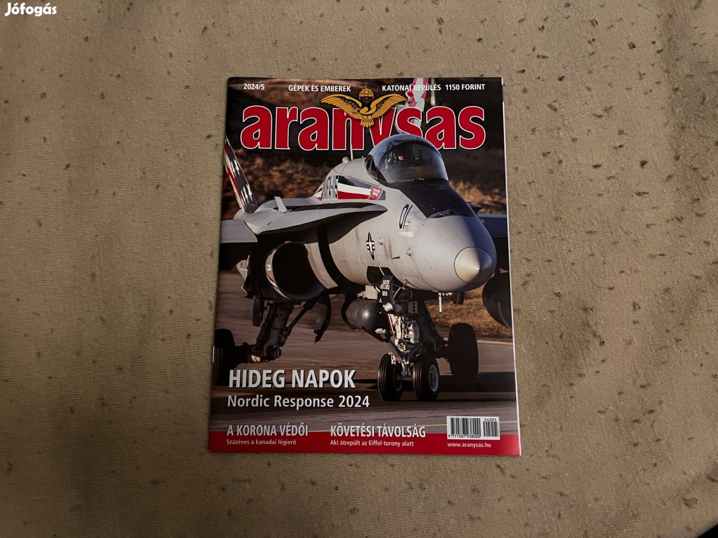 Aranysas 2024/5 repülős magazin - olvasatlan példány