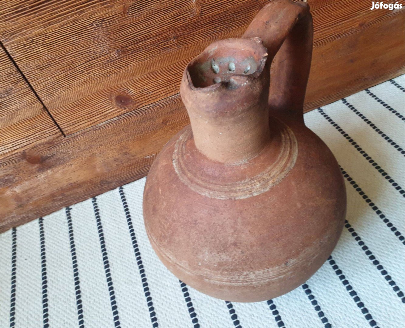 Aratókorsó régi 35 cm népi kiöntő korsó