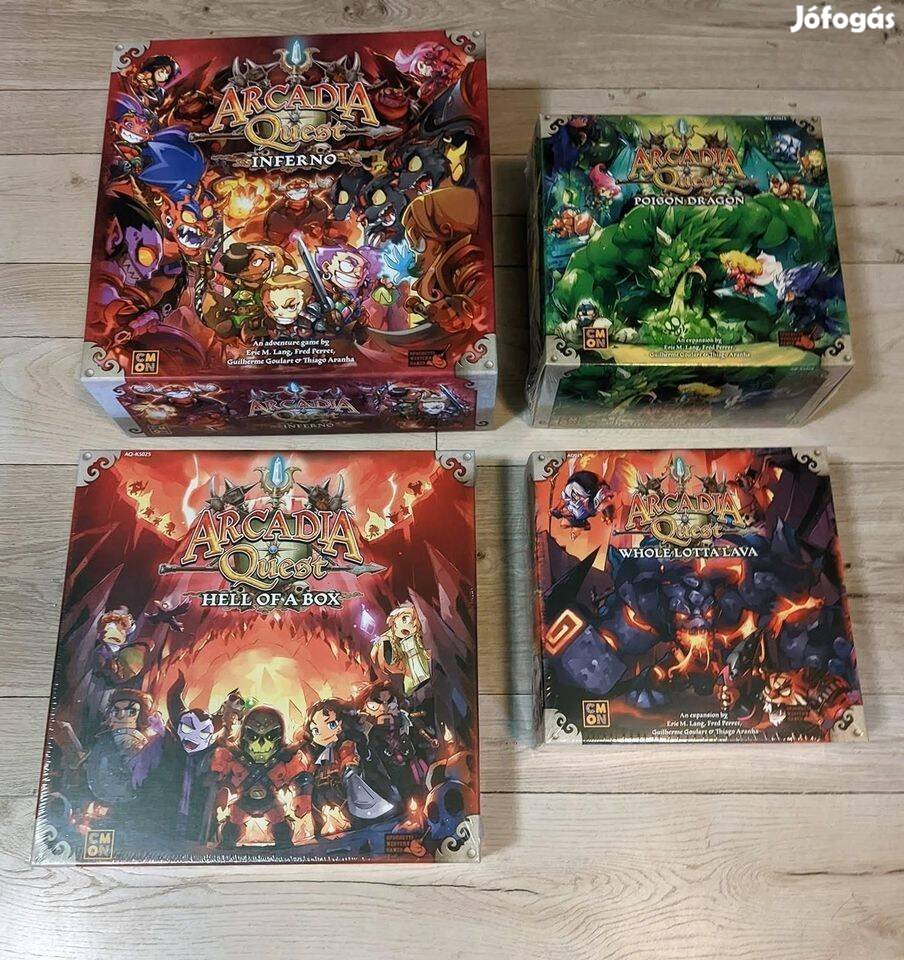 Arcadia Quest Inferno + bontatlan kiegek tárasjáték