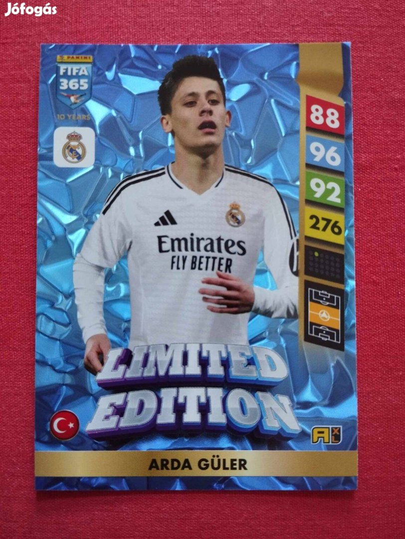 Arda Güler (Real Madrid) FIFA 365 2025 Limited Edition focis kártya