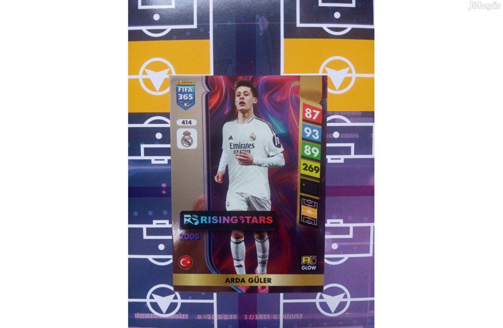 Arda Güler (Real Madrid) Fifa 365 2025 Rising Star focis kártya