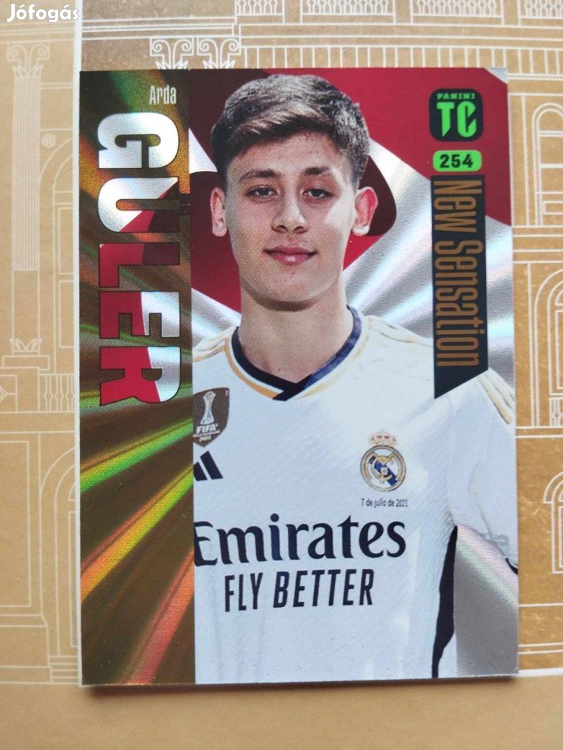 Arda Güler (Real Madrid) New Sensation Top Class 2024 focis kártya