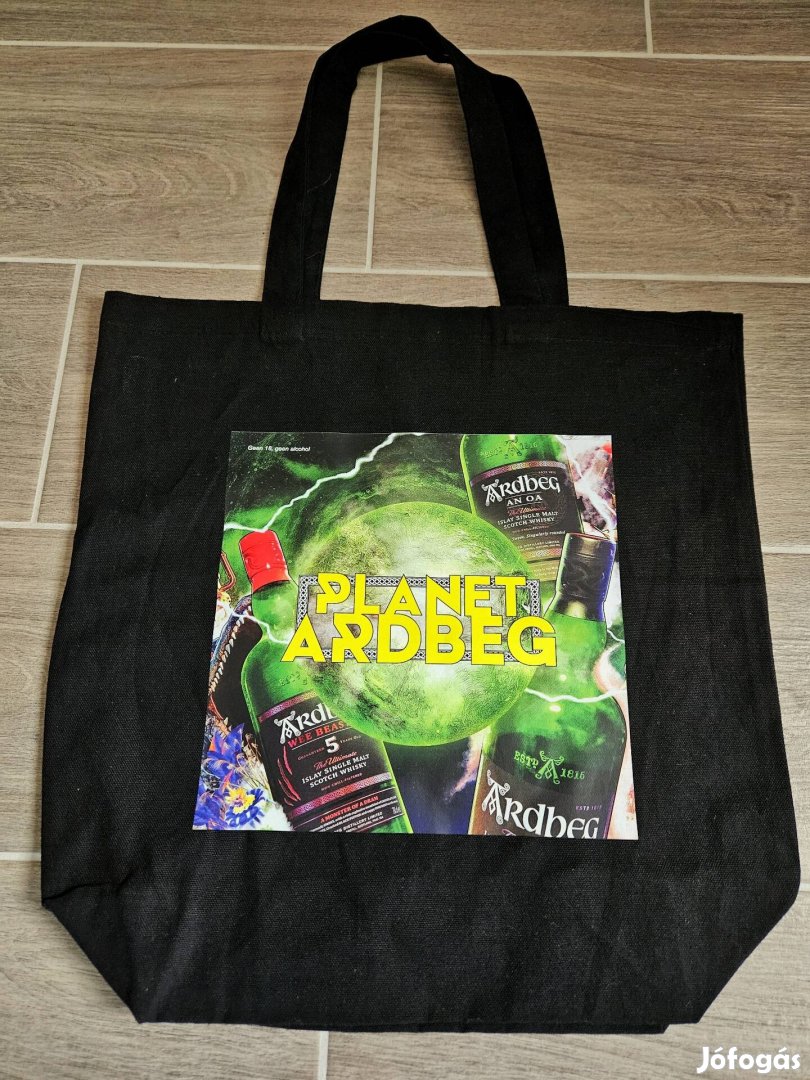 Ardbeg vászon whisky-s bevásárlótáska