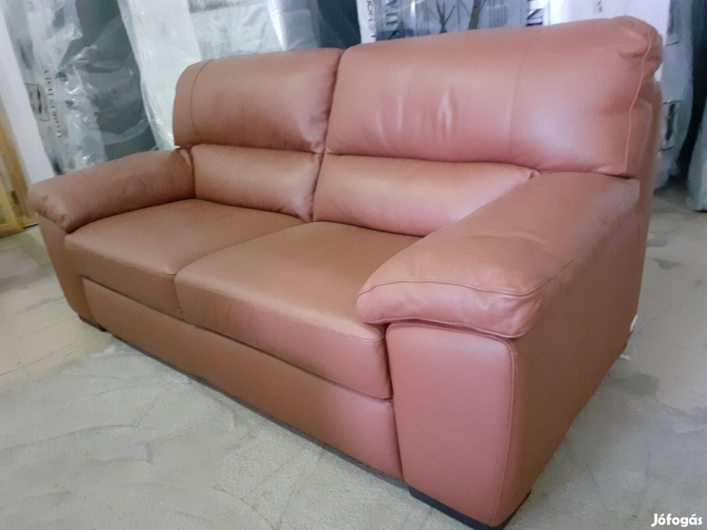 Áresőnap:)új olasz valódi bőr nagy kanapé 149eft