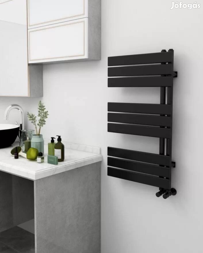 Arezzo design Horizont Black 900x500 törölközőszárítós radiátor új