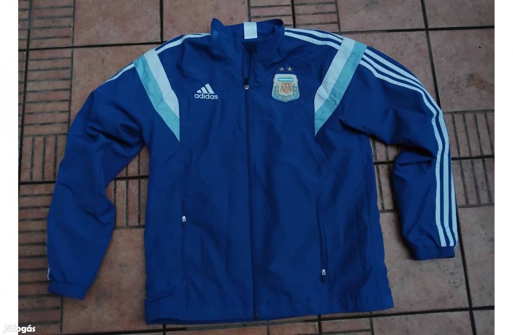 Argentin Adidas szurkolói foci pulóver Messi kabát M