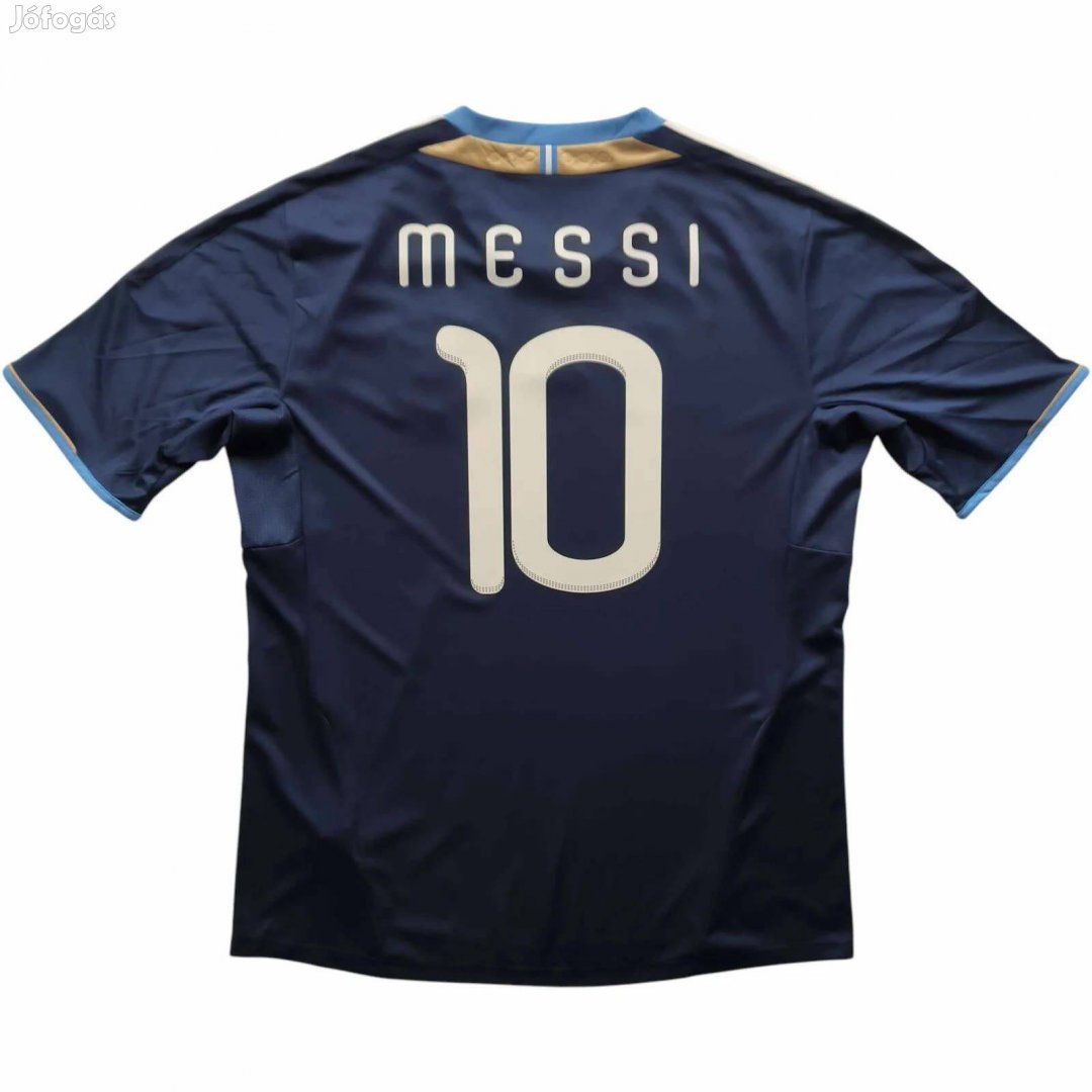 Argentína 2011-12 Adidas vendég Lionel Messi foci mez XL-es