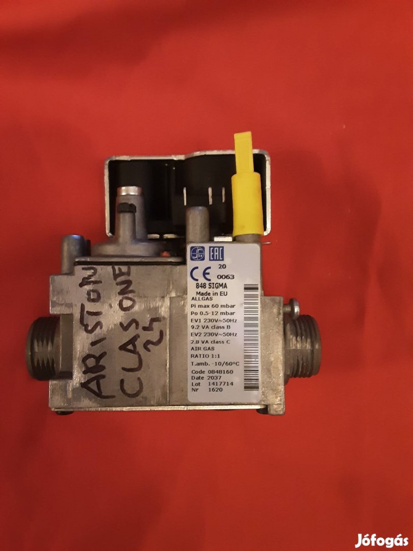 Ariston Clas One 24 gázkészülékhez gázszelep gázarmatúra