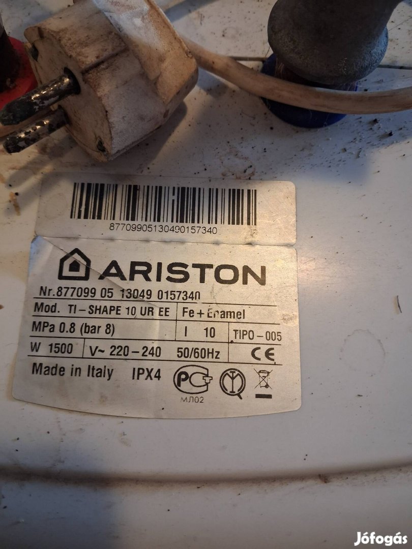Ariston átfolyós hőtárolos vizmelegitő eladó.