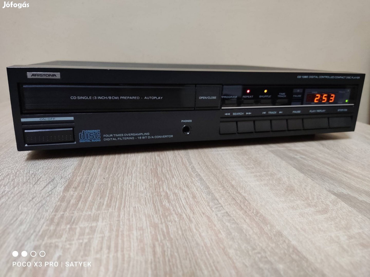 Aristona CD-1380 Philips Cd-380 cd lejátszó, TDA- 1543,