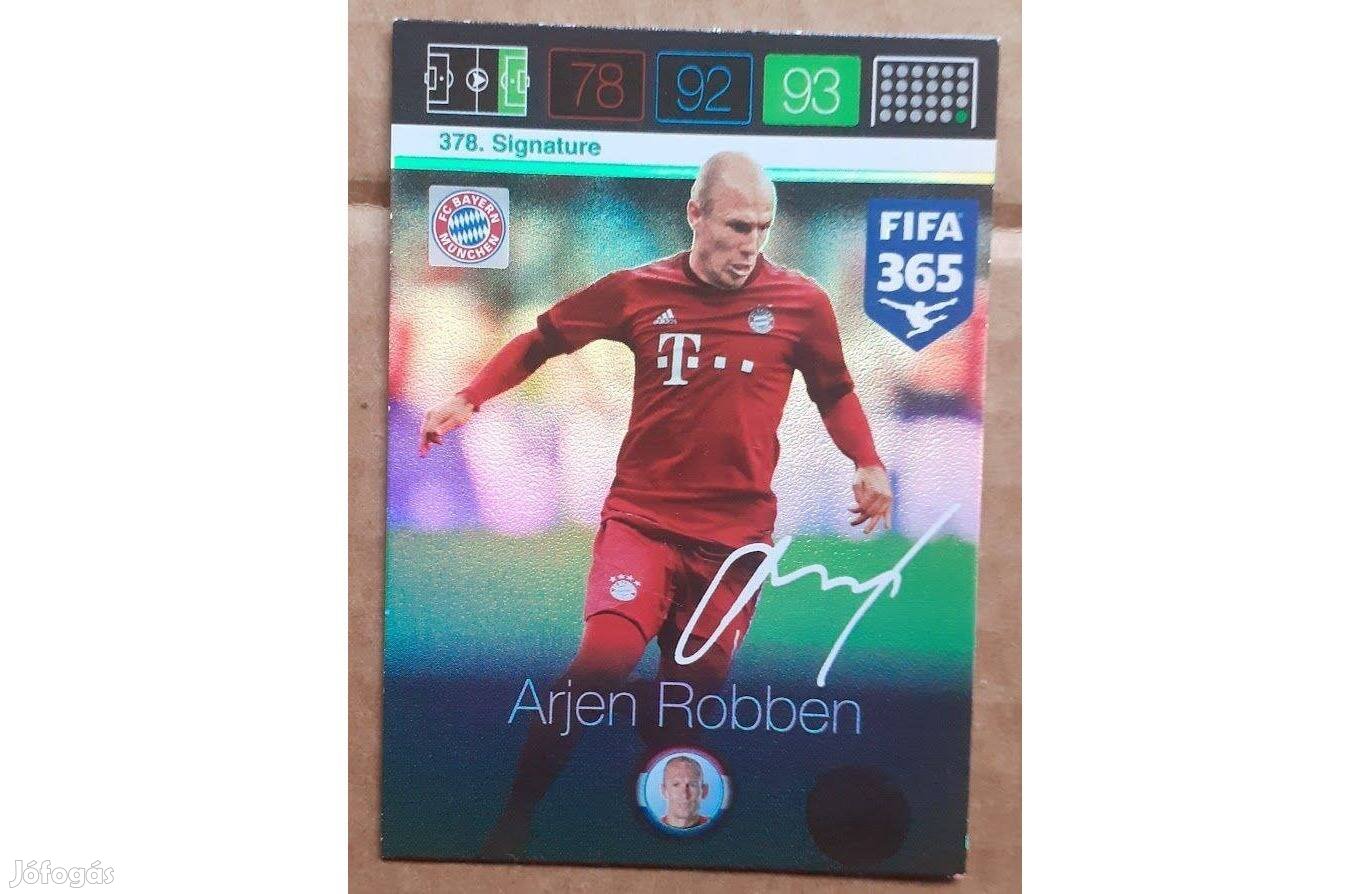 Arjen Robben Bayern München Signature focis kártya Panini FIFA 2016