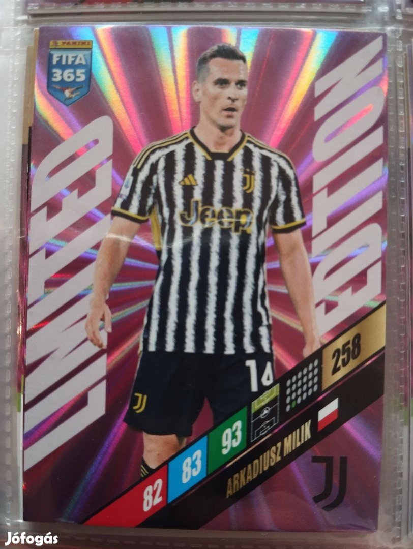 Arkadiusz Milik (Juventus) FIFA 365 2024 Limited edition focis kártya