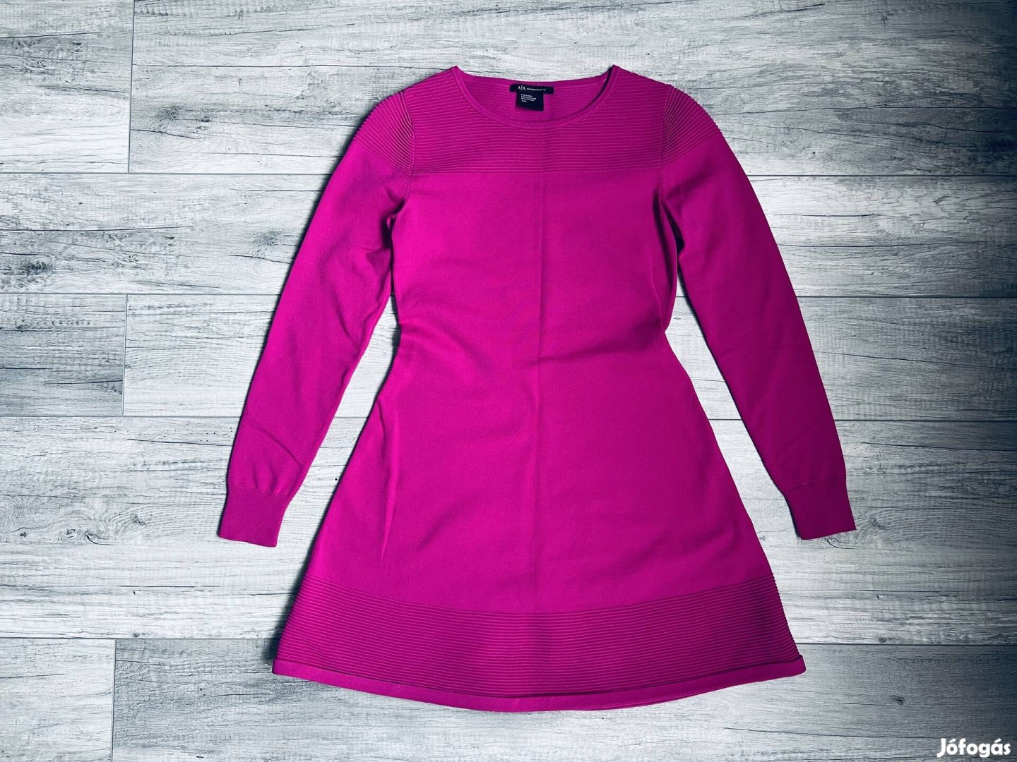 Armani Exchange magenta színű ruha