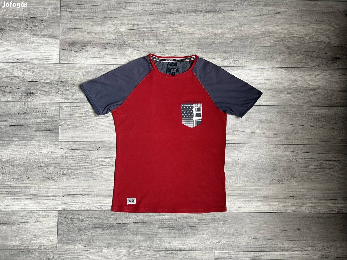 Armani Jeans bordó póló