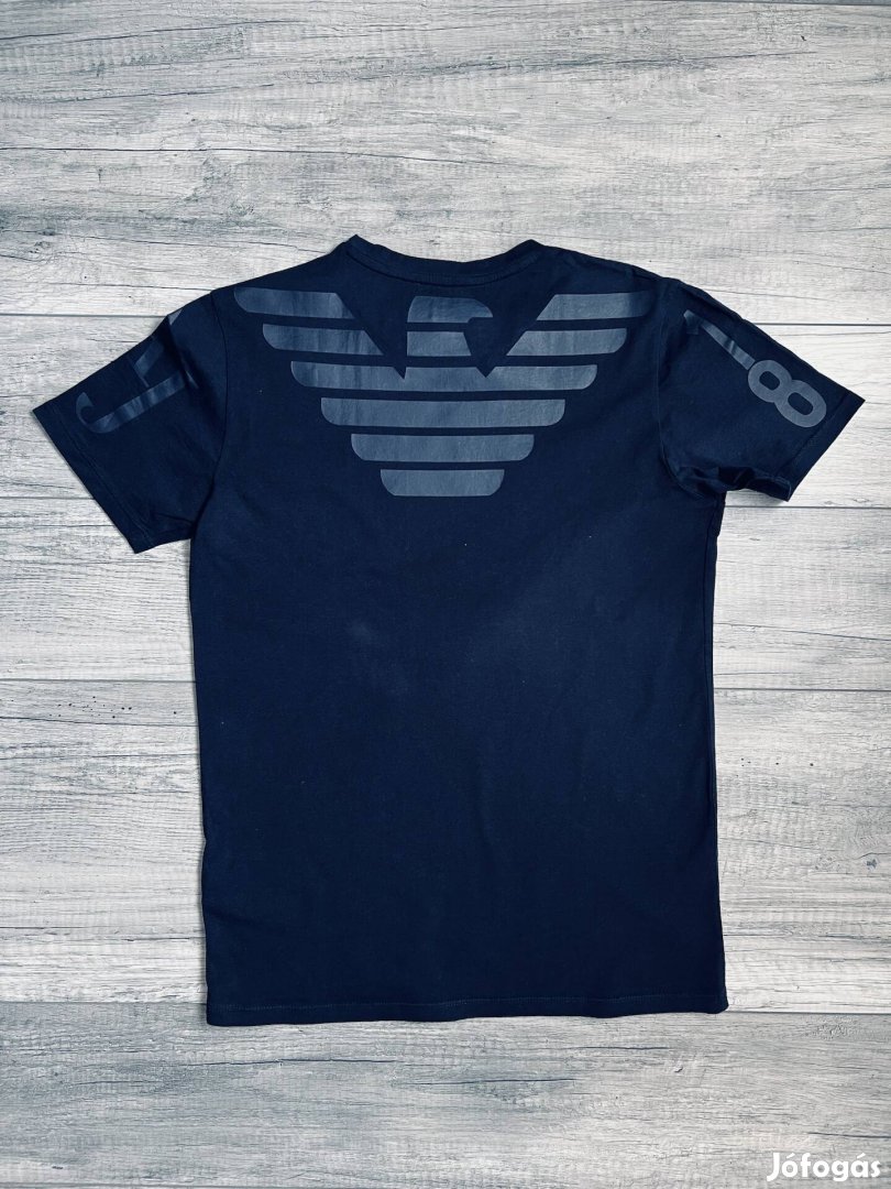 Armani Jeans sötétkék logos póló