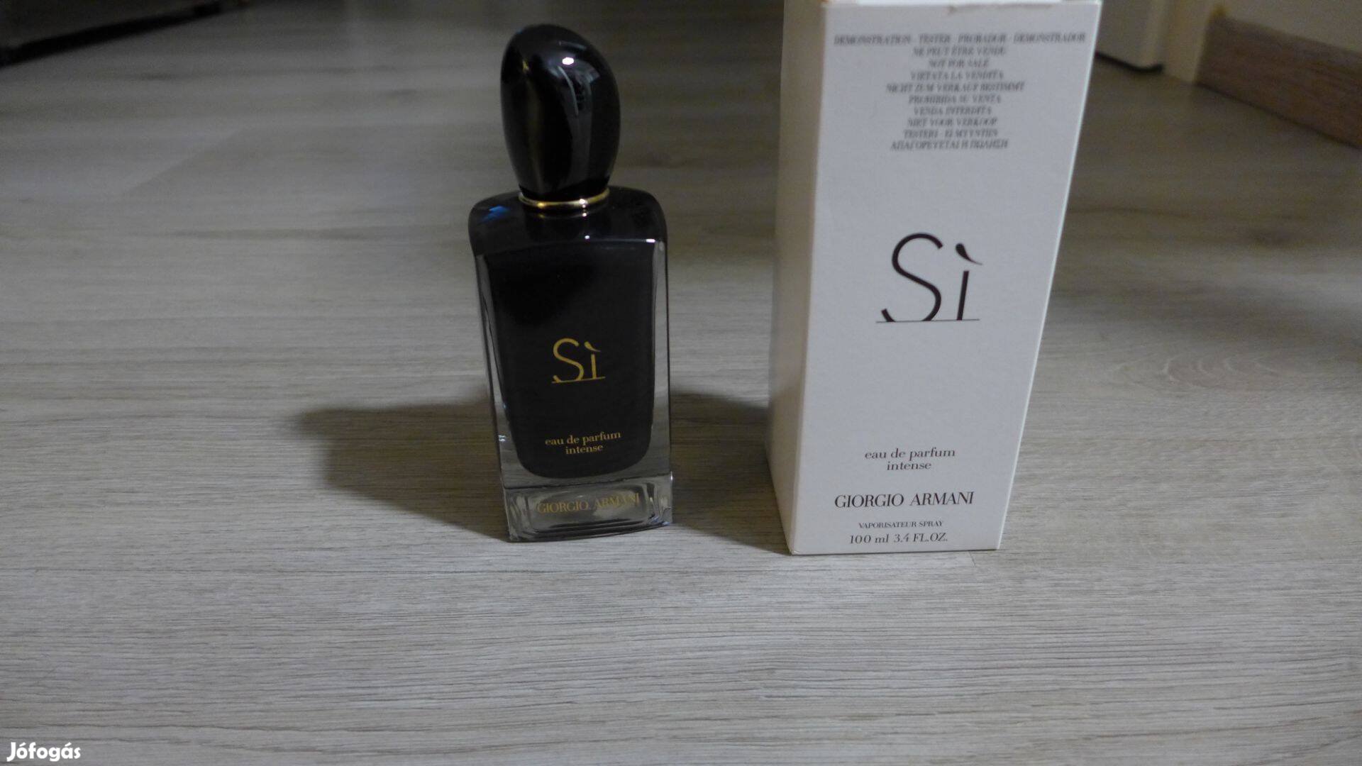 Armani Sí Intense EDP 100ml teszter új, Csere Is