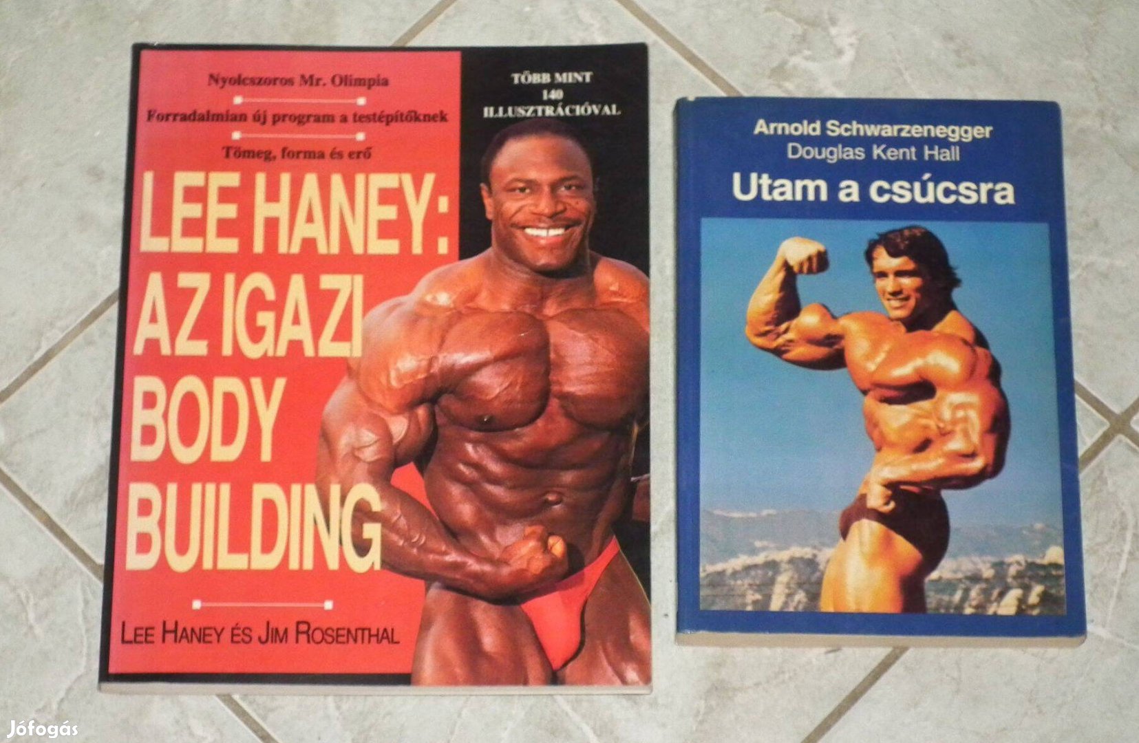 Arnold Schwarzenegger + Lee Haney bodybuilding könyvek párban