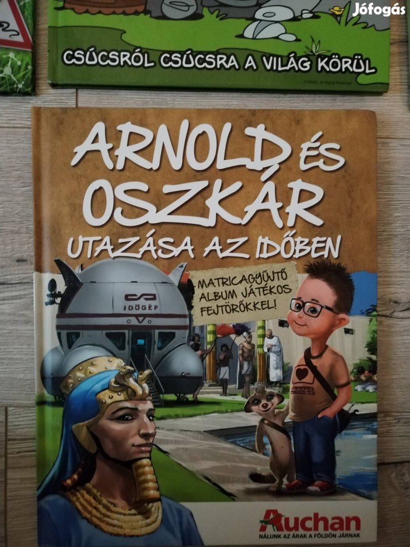 Arnold és Oszkár utazása matricás album majdnem teli