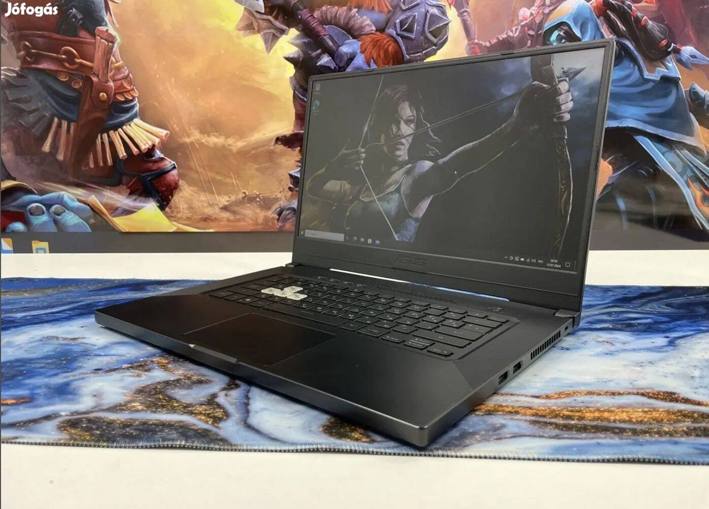 Áron alul , Szállítás is Óriás Asus Tuf laptop eladó Rtx 3050 4GB