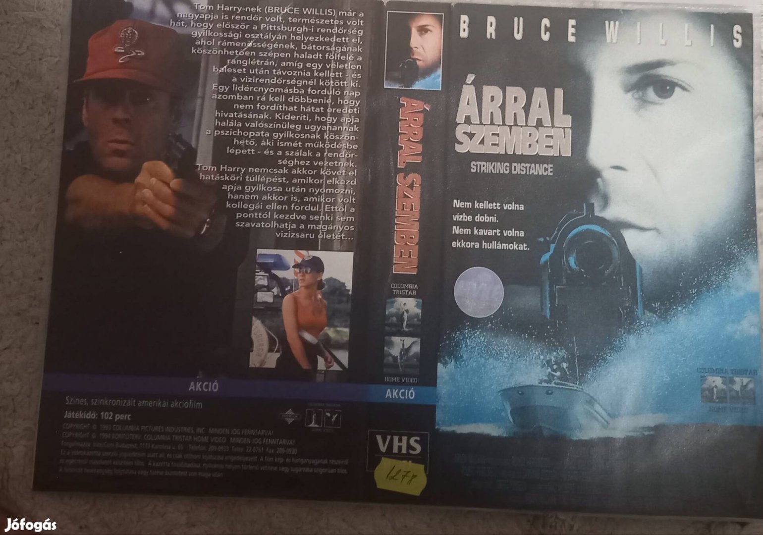 Árral szemben - akció vhs - nagytokos