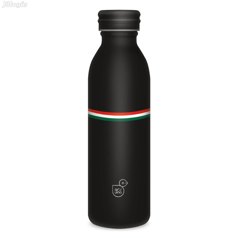 Ars Una kulacs duplafalú fém Flag Black 600 ml