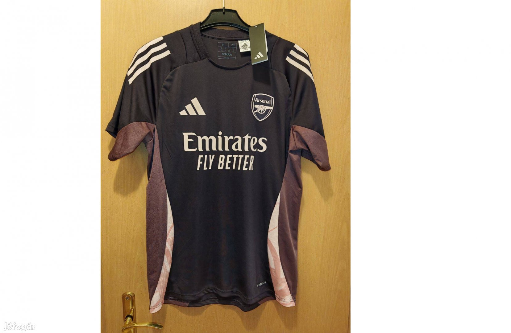 Arsenal bordó lila eredeti adidas 2024-25-ös edzőmez (M-es)