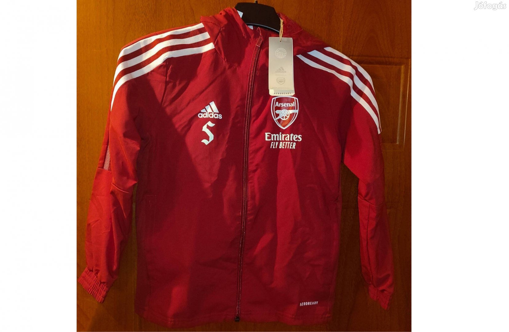 Arsenal eredeti adidas bordó gyerek felső XS, 128