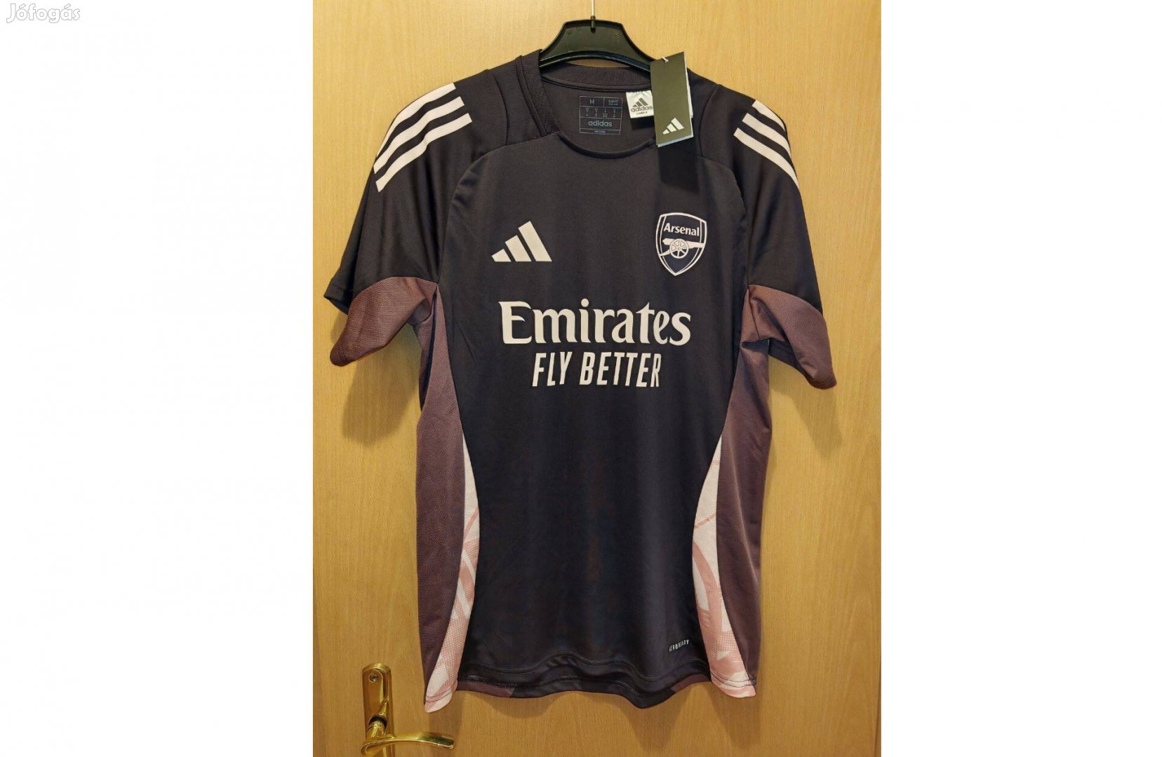 Arsenal eredeti adidas bordó lila 2024-25-ös edzőmez (M-es)