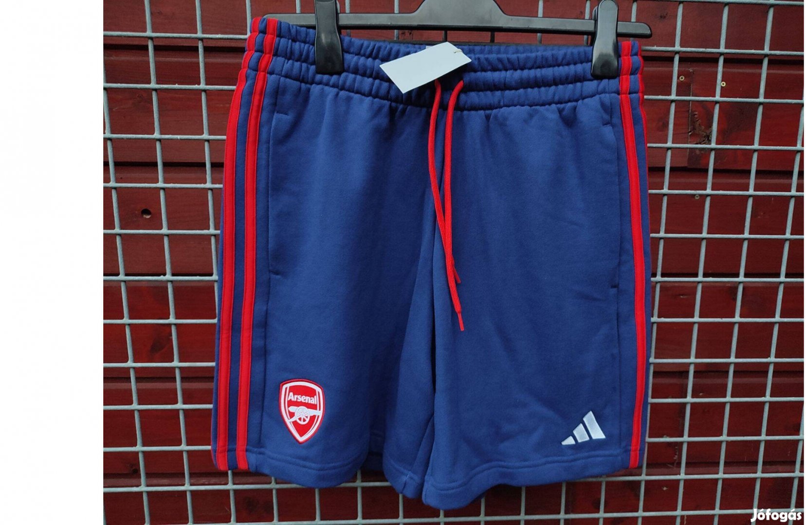 Arsenal eredeti adidas kék rövid mackó nadrág (M)