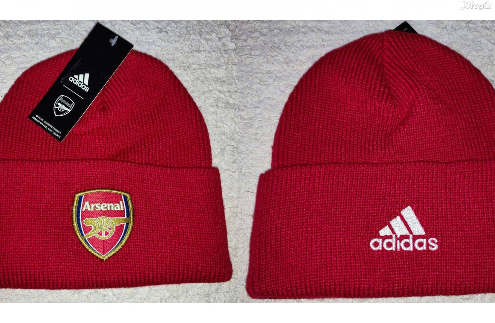 Arsenal eredeti adidas kötött piros sapka Új