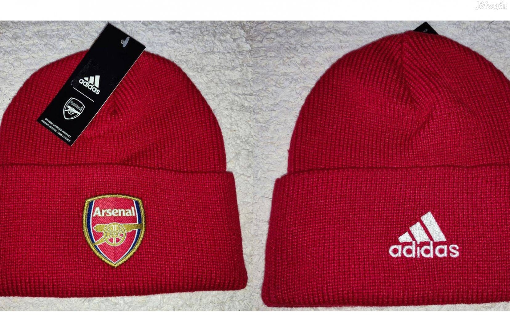 Arsenal eredeti adidas piros kötött sapka