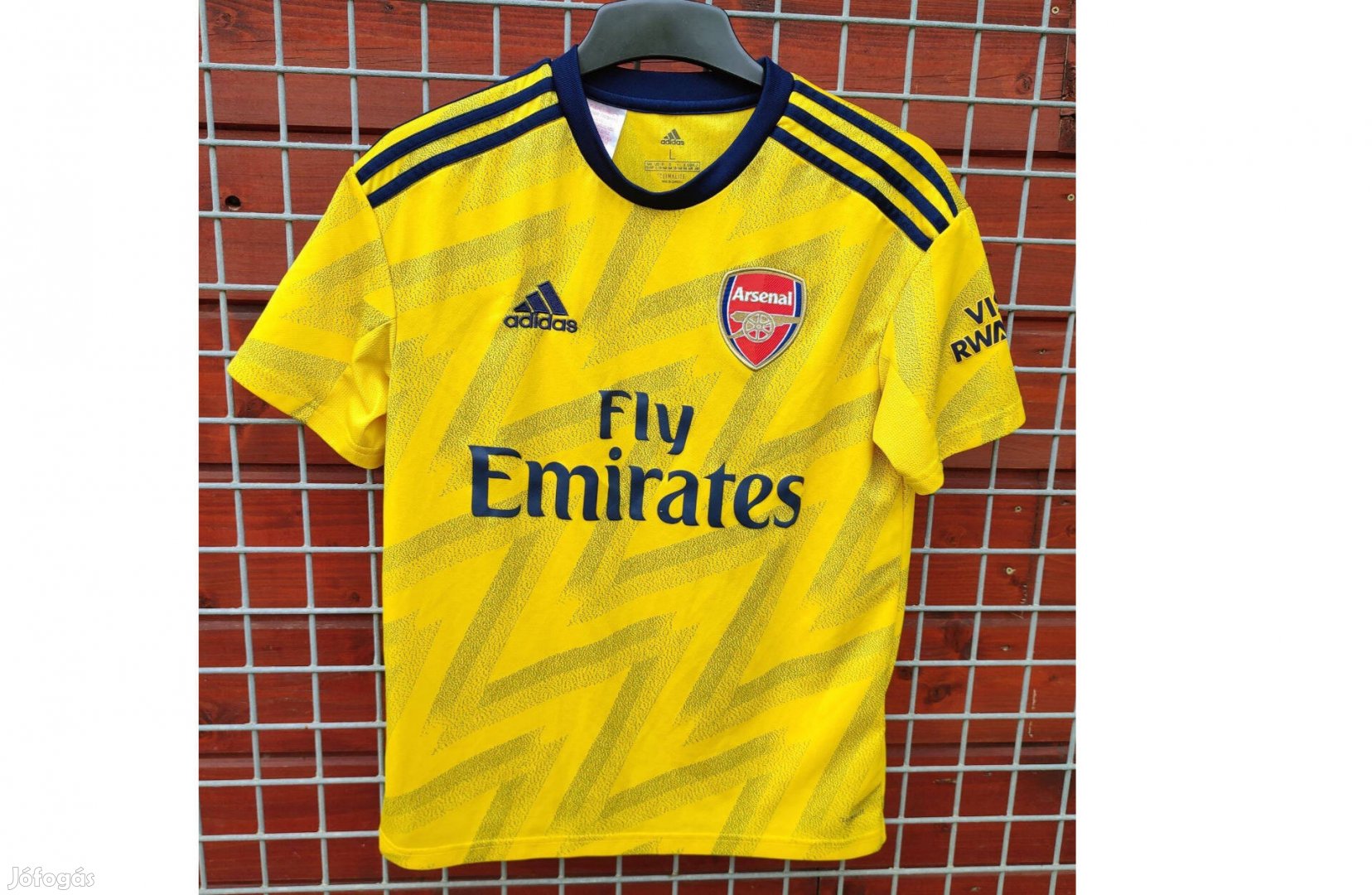 Arsenal eredeti adidas sárga 2019-20-as gyerek mez (L, 164)