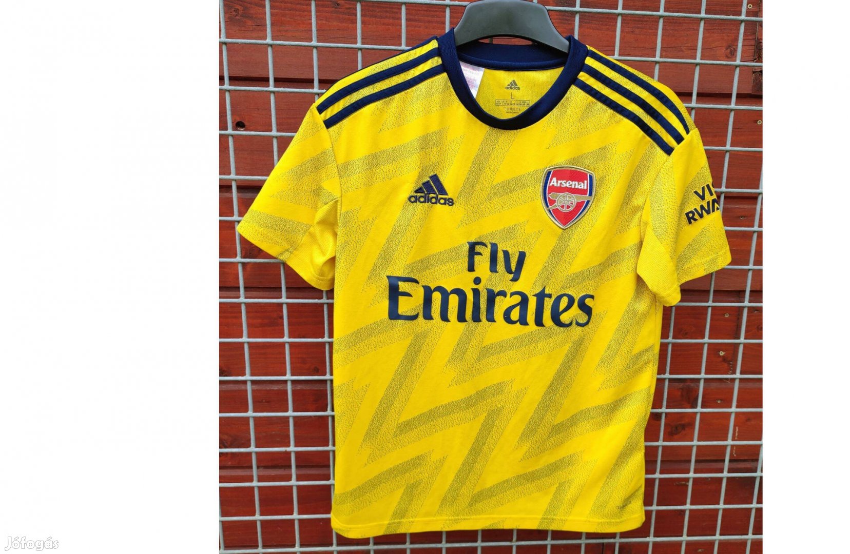 Arsenal eredeti adidas sárga 2019-20-as gyerek mez (L, 164)