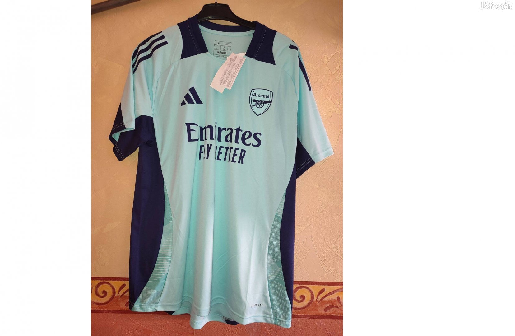 Arsenal eredeti adidas világoskék edző mez (XL)